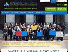 Tablet Screenshot of communitywatercenter.org